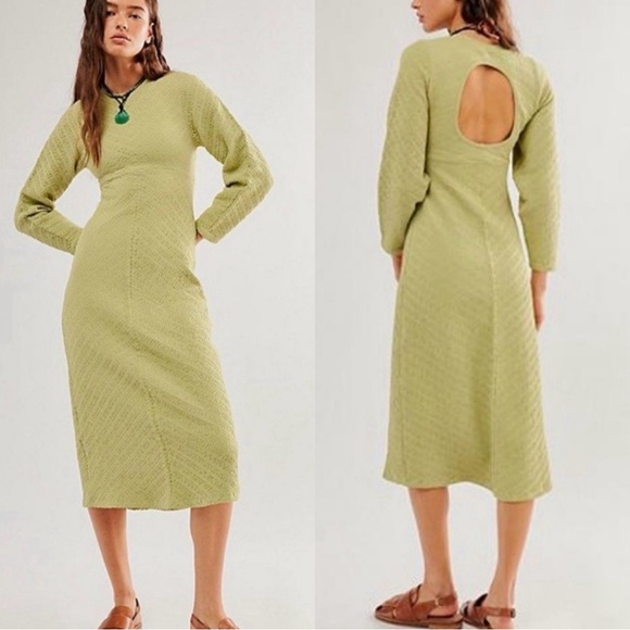 NWOT Free People Gabby Seamless Midi dress - Picture 3 of 3